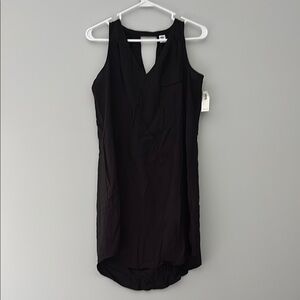 Old Navy Black Asymmetrical High-Low Halter Dress